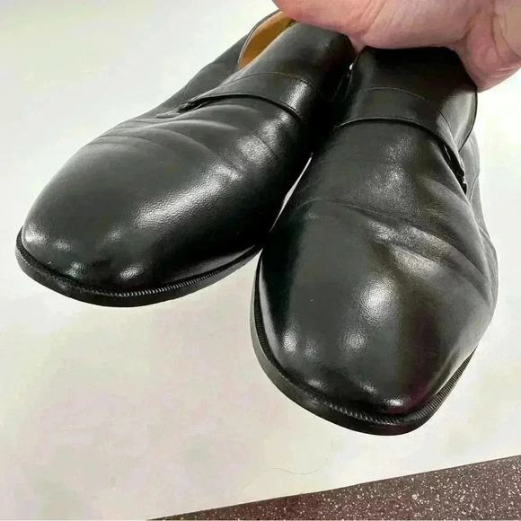 Bally mens loafers size 12 black leather slip on vintage 80s 90s main image 14